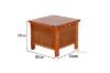 Picture of METRO Pine Lamp Table* Caramel