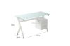 Picture of ARCHIE 130 Glass Computer Desk *White