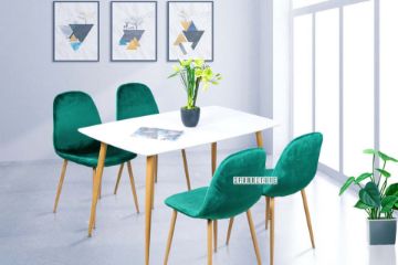 Picture of OSLO 5PC Dining Set (Green Velvet)
