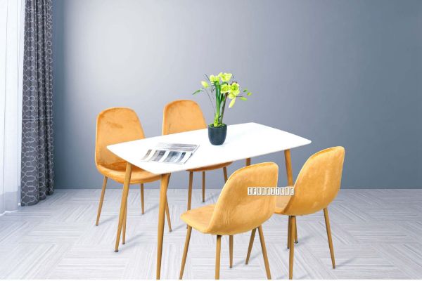 Picture of OSLO 5PC Dining Set (Gold Velvet)