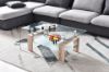 Picture of HORIZON Glass Coffee Table (Oak Colour)