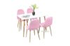 Picture of OSLO 5PC Dining Set (Pink Velvet)