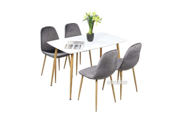 Picture of OSLO 5PC Dining Set (Grey Velvet)