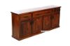 Picture of DROVER Blackwood 4 Door Buffet and 4 Door Solid Pine Hutch - 4 Door Hutch