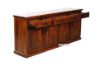 Picture of DROVER Blackwood 4 Door Buffet and 4 Door Solid Pine Hutch - 4 Door Hutch