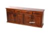 Picture of DROVER Blackwood 4 Door Buffet and 4 Door Solid Pine Hutch - 4 Door Hutch