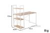 Picture of CITY Desk with Shelf (White) - 140cm