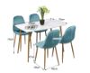 Picture of OSLO 5PC Dining Set (Blue Velvet)