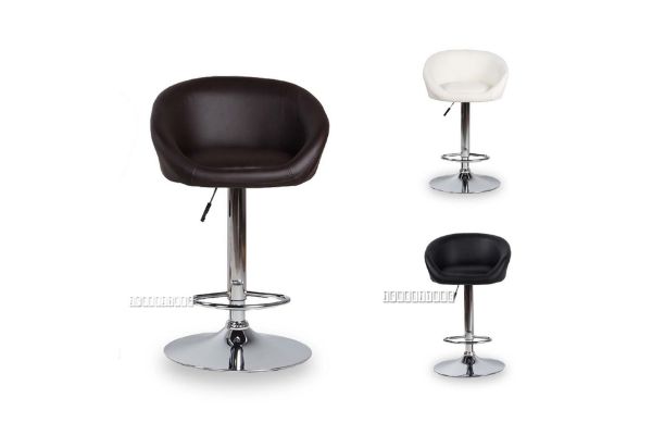 Picture of MONA Bar Chair *Black Brown White Red