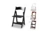 Picture of RETREAT Foldable Dining Chair - White Chair with White PU Seat