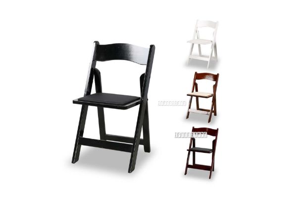 Retreat Foldable Dining Chair Black, Foldable Dining Chairs