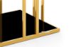 Picture of TANGO Glass Top Golden Stainless Frame End Table (Black)