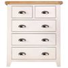 Picture of COCAMO Oak Top 2 Drawer 3 Chest / Tallboy (Grey)