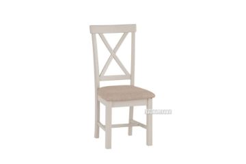Picture of COCAMO Cross Back Fabric Seat Oak Dining Chair *Grey