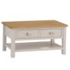 Picture of COCAMO 90 Oak Top 2 Drawer Large Coffee Table *Grey
