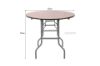 Picture of Titan Fordable Round Dining Table 92/152/182