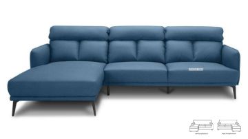 Picture of SIKORA Sectional Fabric Sofa *Blue