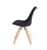 Picture of EIFFEL Beechwood Legs PU Seat Dining Chair (Black) - Single