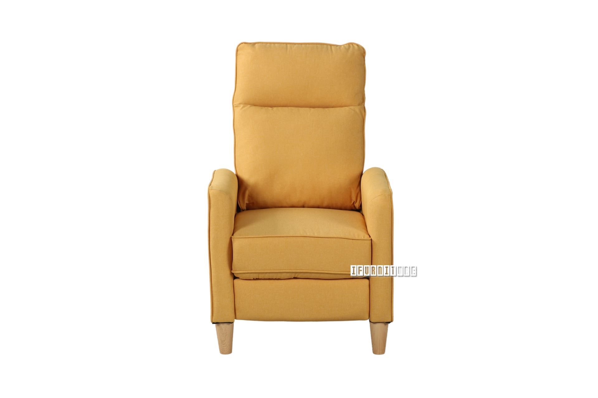 FINLEY Push Back Recliner Chair (Yellow)