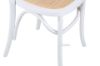 Picture of SYDNEE Solid Beech Rattan Back and Seat Dining Chair *White