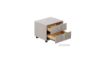 Picture of IBIZA 2-Drawer Fabric Bedside Table (Light Grey)