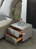 Picture of IBIZA 2-Drawer Fabric Bedside Table (Light Grey)