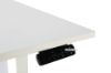Picture of UP1  150/160/180 HEIGHT ADJUSTABLE STRAIGHT DESK *WHITE TOP WHITE BASE - 180 Top 605-1245mm Adjustable