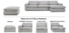Picture of SIGNATURE Modular Sofa - 4PC- 1 Left Facing Chaise + 1 Armless Chair + 1 Right Facing Arm + 1 Ottoman