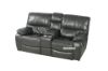 Picture of PASADENA Reclining Sofa Range in Air Leather (Grey)