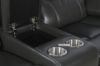 Picture of PASADENA RECLINING SOFA RANGE IN AIR LEATHER *GREY