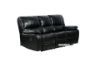 Picture of PASADENA Reclining Sofa (Black) - 3 Seat with Drop Down Console (3RRC)