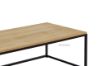 Picture of HENMAN 110 Rectangle Tabletop and Leg Coffee Table *Oak and Black