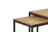 Picture of HENMAN Square Nesting Table *Oak and Black