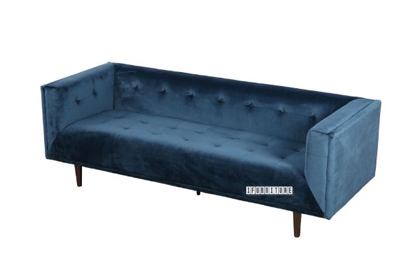 Picture of FLAMINGO 3 Seat Sofa *Blue Velvet