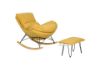 Picture of LOBSTER Fabric Rocking Chair With Footstool *Yellow