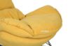 Picture of LOBSTER Fabric Rocking Chair With Footstool *Yellow