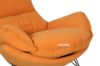 Picture of LOBSTER Fabric Rocking Chair With Footstool (Orange)