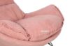 Picture of LOBSTER Fabric Rocking Chair With Footstool *Pink