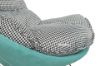 Picture of LOBSTER Fabric Rocking Chair With Footstool *Houndstooth and Blue