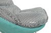 Picture of LOBSTER Fabric Rocking Chair With Footstool *Houndstooth and Blue