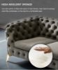 Picture of VIGO 3/2/1 Seater Chesterfield Tufted Velvet Fabric Sofa Range (Grey)