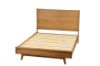 Picture of RETRO Oak Bed Frame in Queen/Super King Size (Maple Colour)