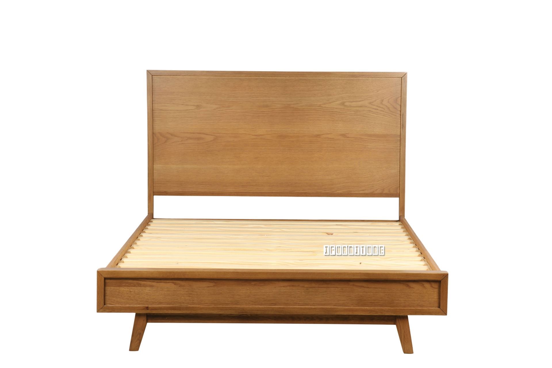 RETRO Oak Bed Frame in Queen/SUPER King Size *Maple