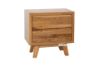 Picture of RETRO 2 Drawer Oak Bedside (Maple)