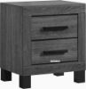 Picture of ROMNEY 2-Drawer Bedside Table (Grey)