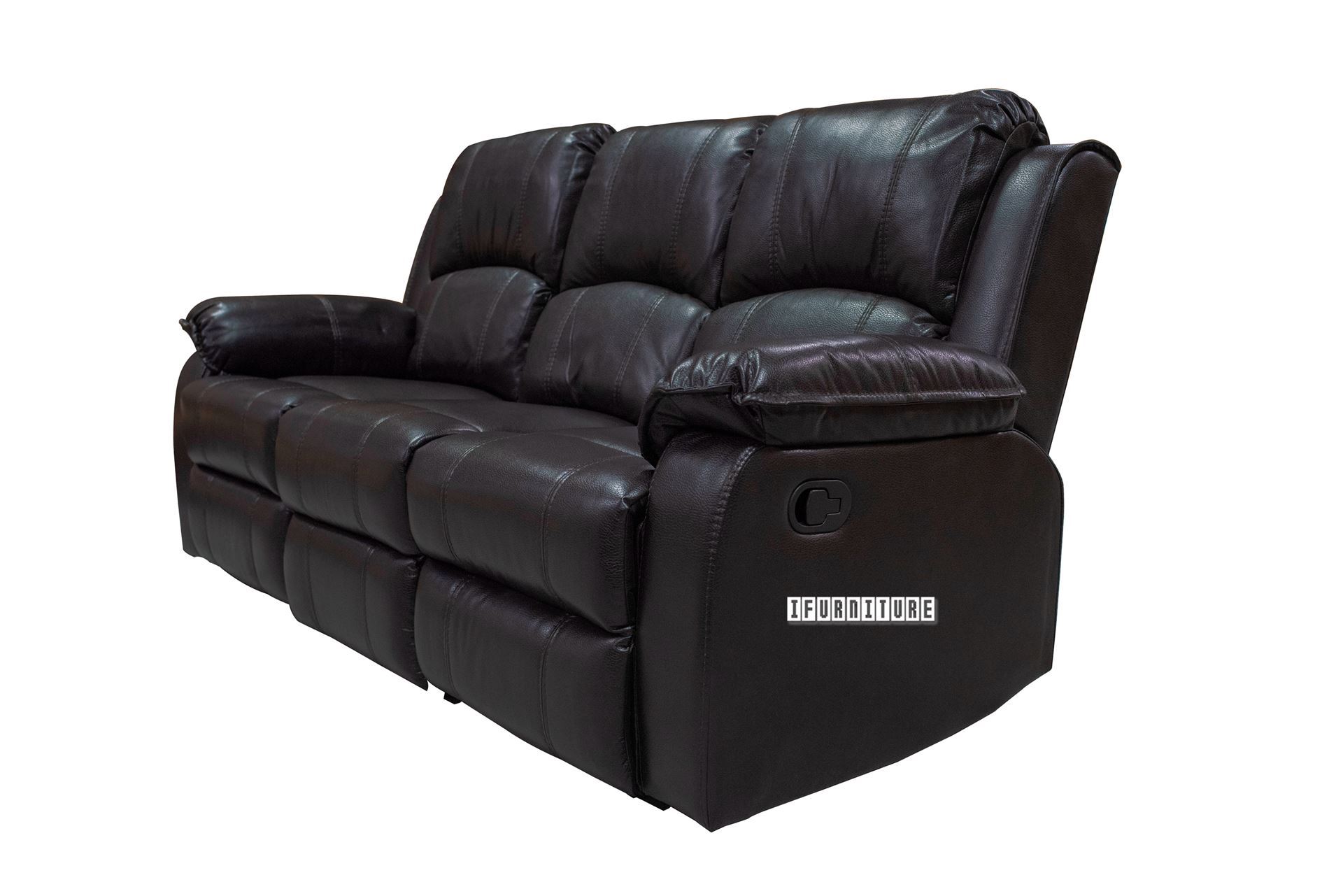 DOCKLAND Air Leather Reclining Sofa Range (Dark Brown)