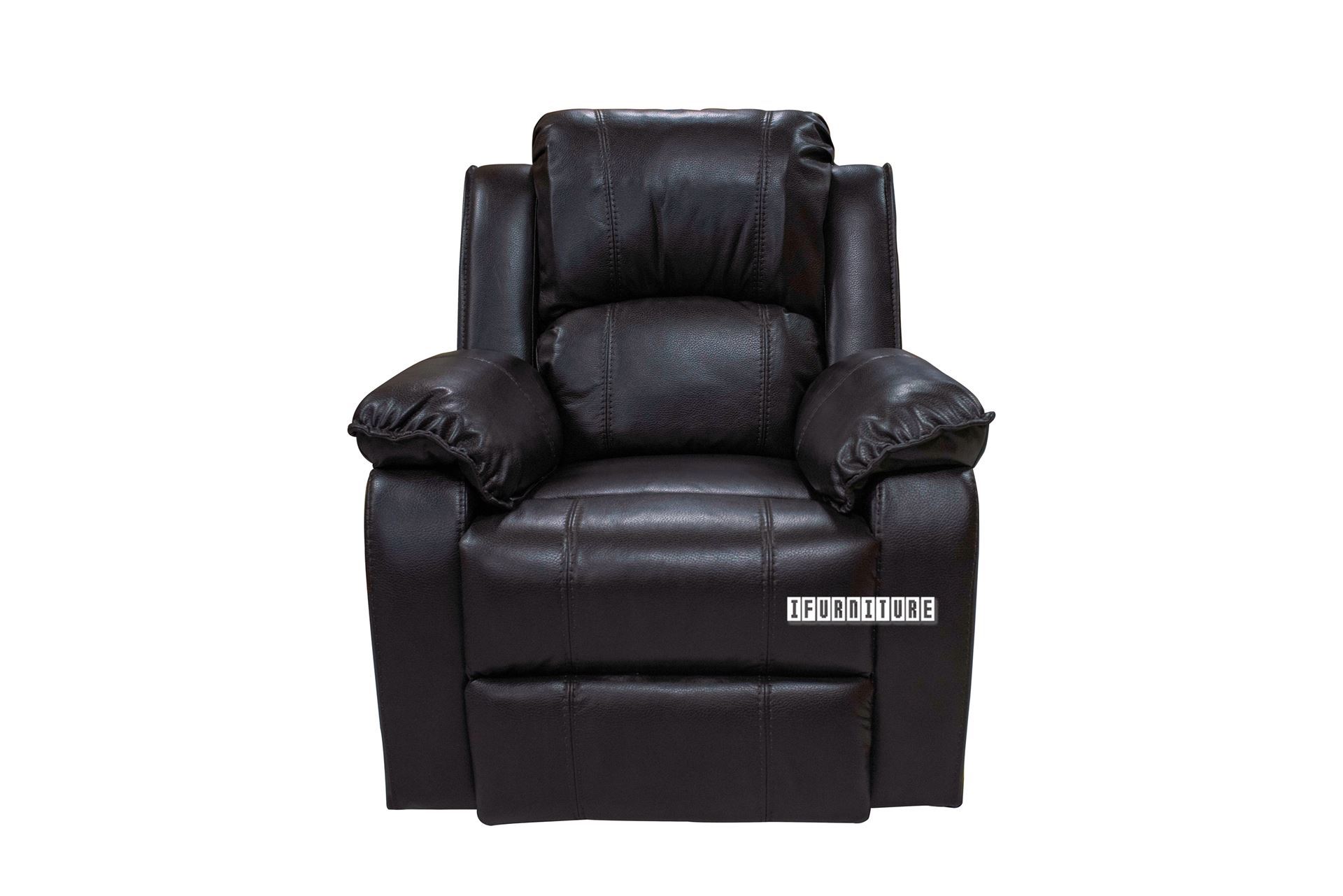 DOCKLAND Air Leather Reclining Sofa Range (Dark Brown)