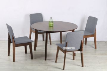 Picture of EDEN 120 Round 5PC Dining Set (Light Grey)