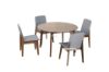 Picture of Eden 120 Round 5Pc Dining Set *Light Grey