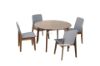 Picture of EDEN 120 Round 5PC Dining Set (Light Grey)